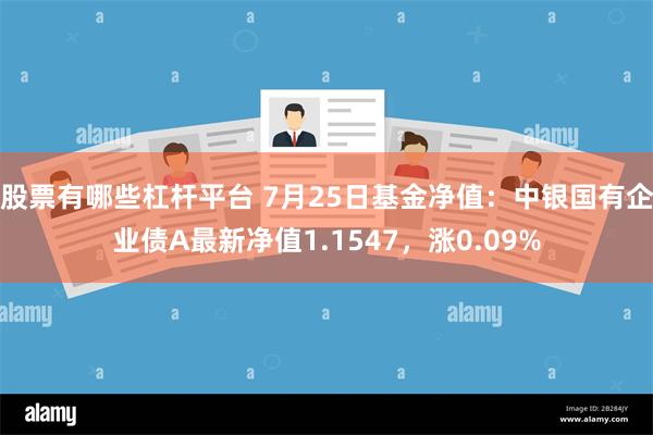 股票有哪些杠杆平台 7月25日基金净值：中银国有企业债A最新净值1.1547，涨0.09%