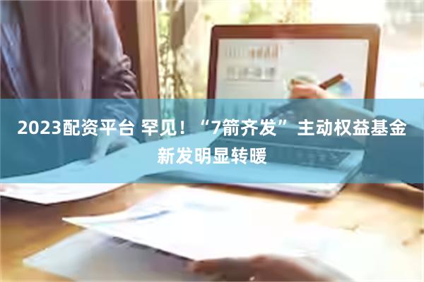 2023配资平台 罕见！“7箭齐发” 主动权益基金新发明显转暖