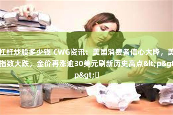 杠杆炒股多少钱 CWG资讯：美国消费者信心大降，美元指数大跌