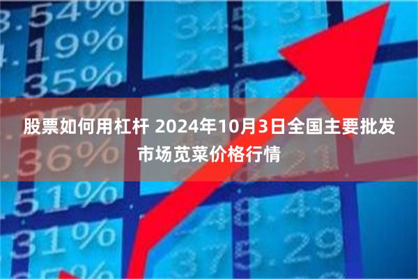 股票如何用杠杆 2024年10月3日全国主要批发市场苋菜价格行情