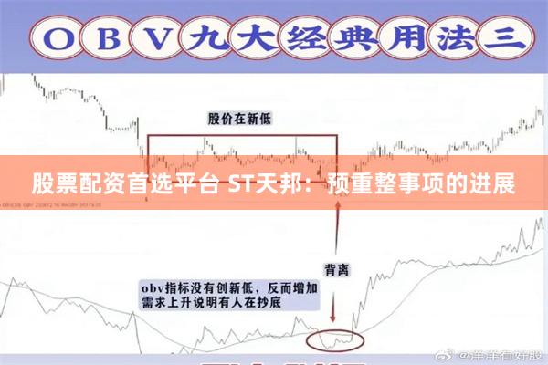 股票配资首选平台 ST天邦：预重整事项的进展